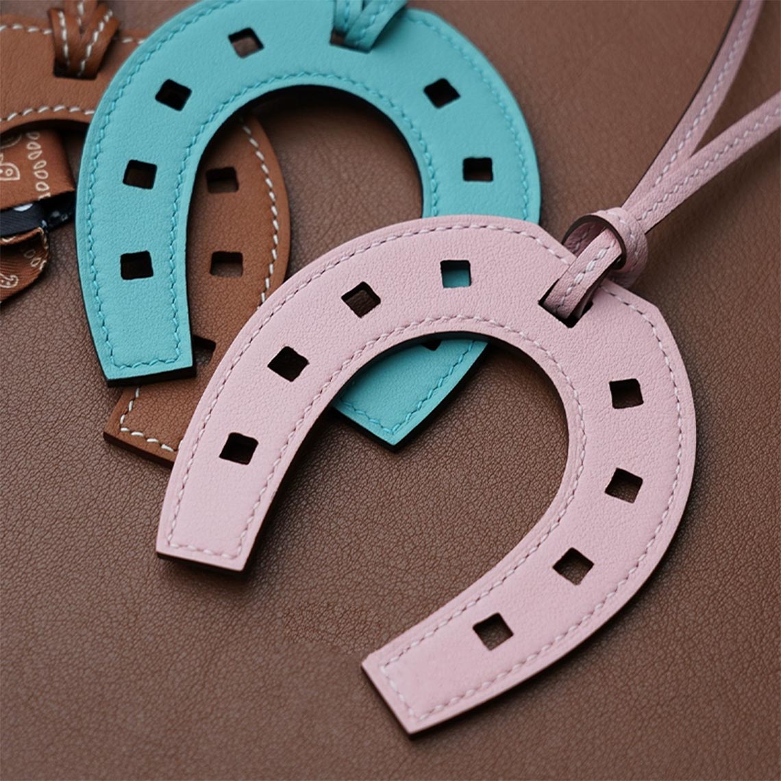 Inspired Paddock Horseshoe Charm DIY Leather Kit | Handmade Leather Crafts - POPSEWING®