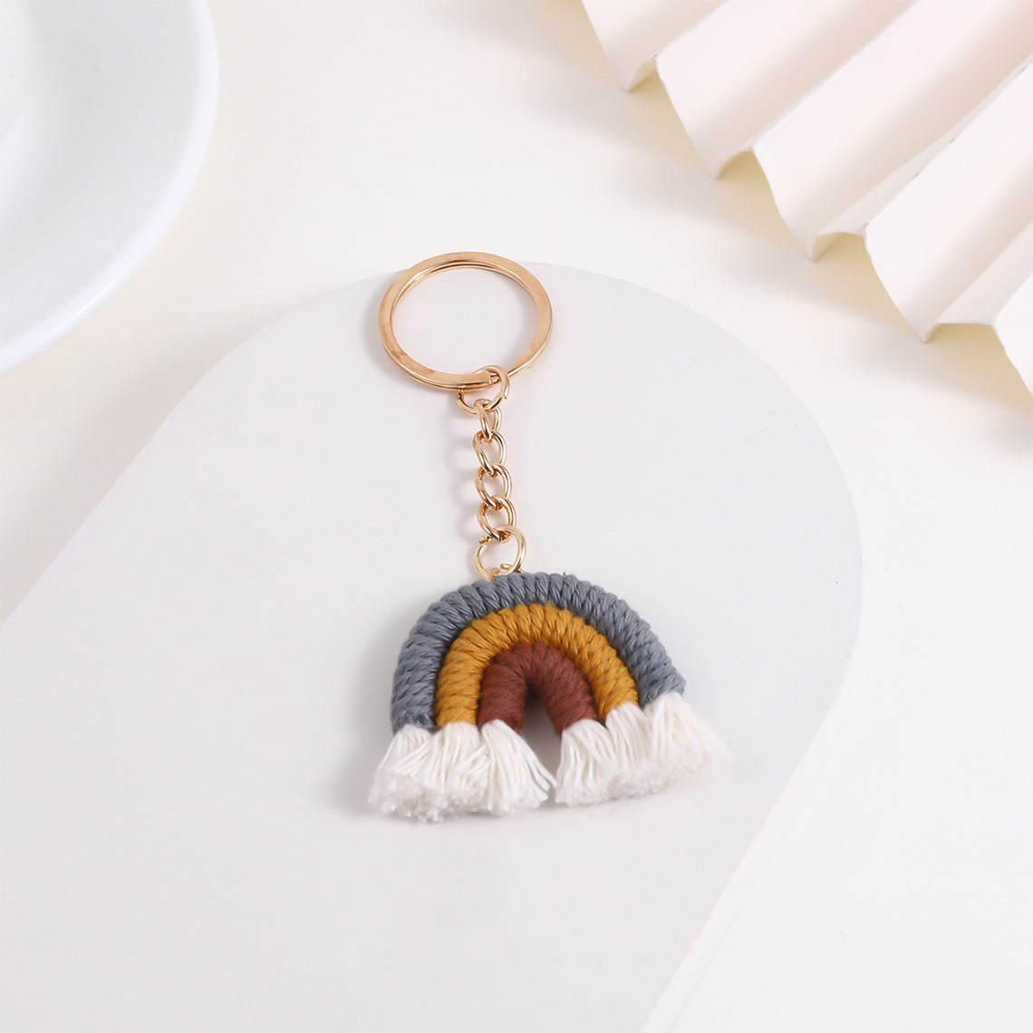 POPSEWING® Braids Rainbow Keychain