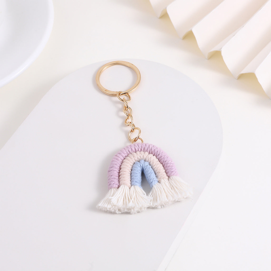 POPSEWING® Braids Rainbow Keychain