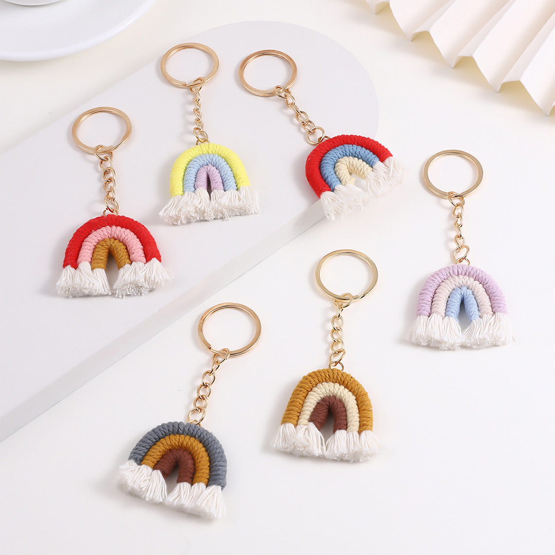 POPSEWING® Braids Rainbow Keychain