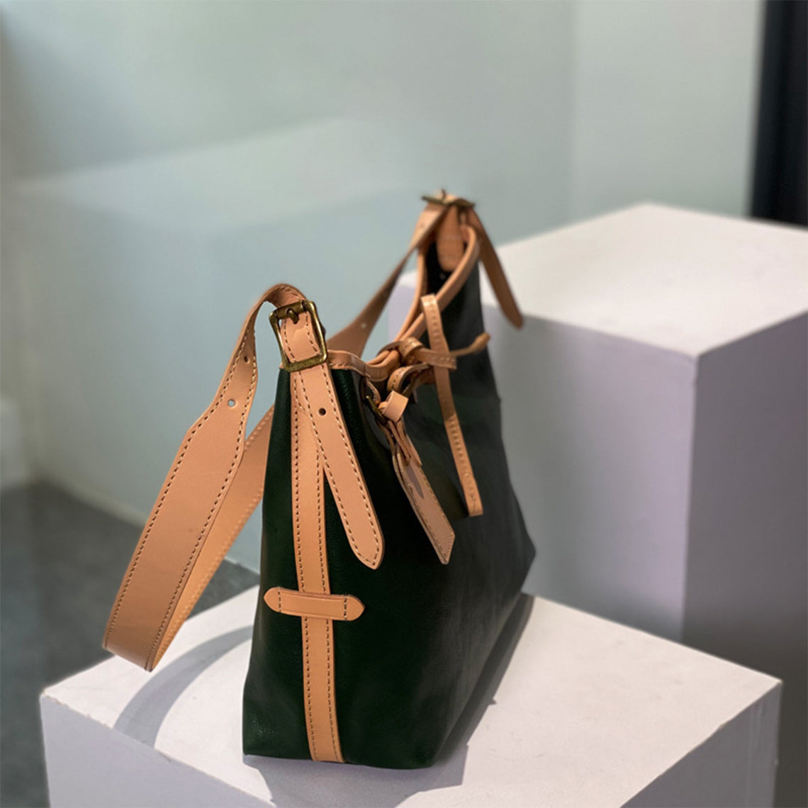 POPSEWING® Leather Inspired Carry Shoulder Bag