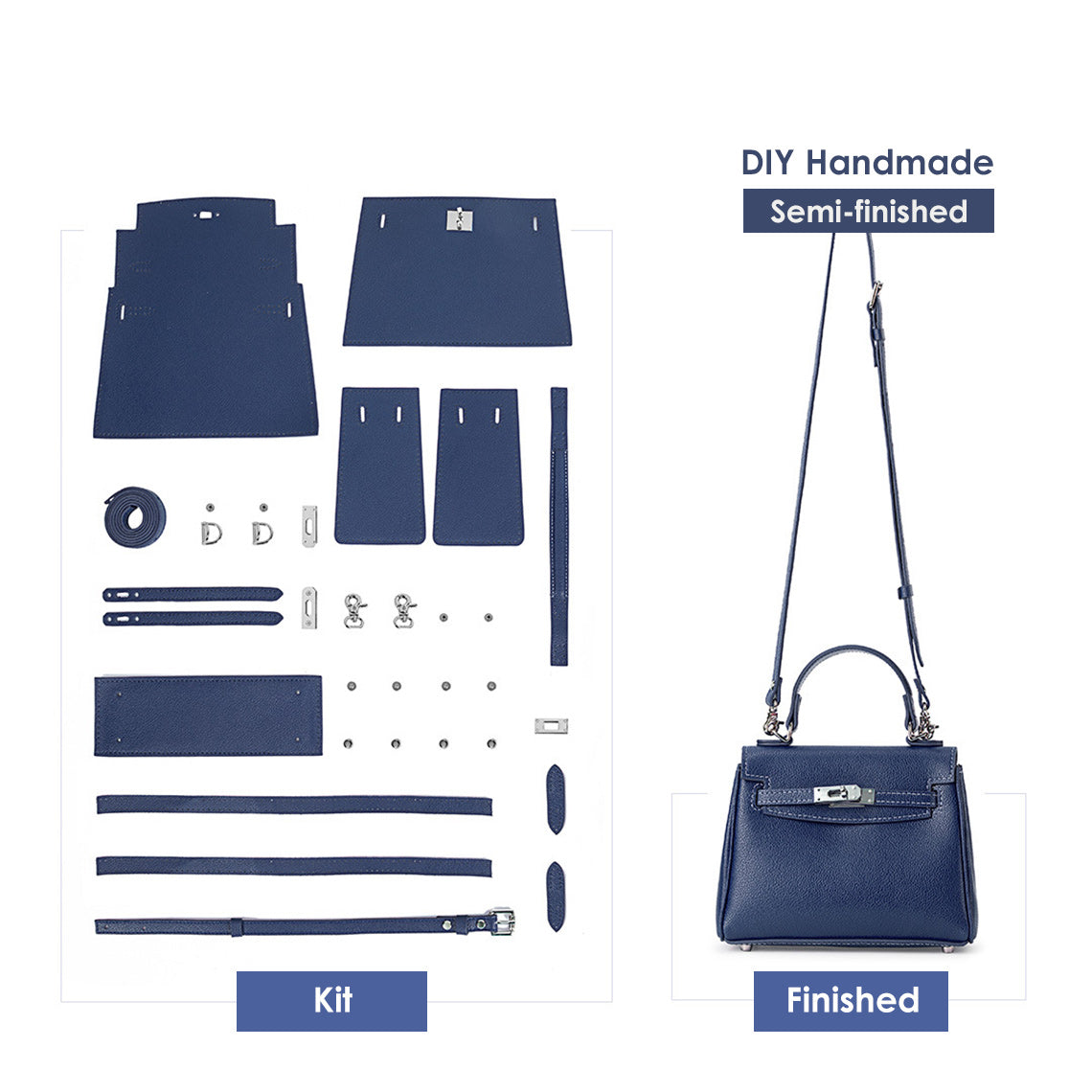 POPSEWING™ Handmade Leather Bag DIY Kit