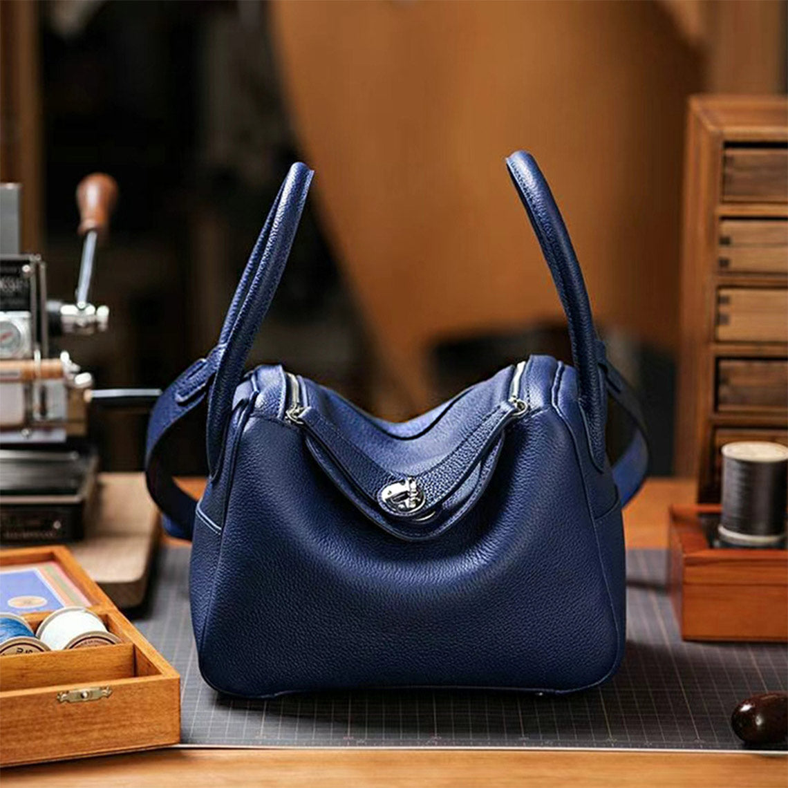 POPSEWING® Top Grain Leather Fashion Lindi Handbag DIY Kit