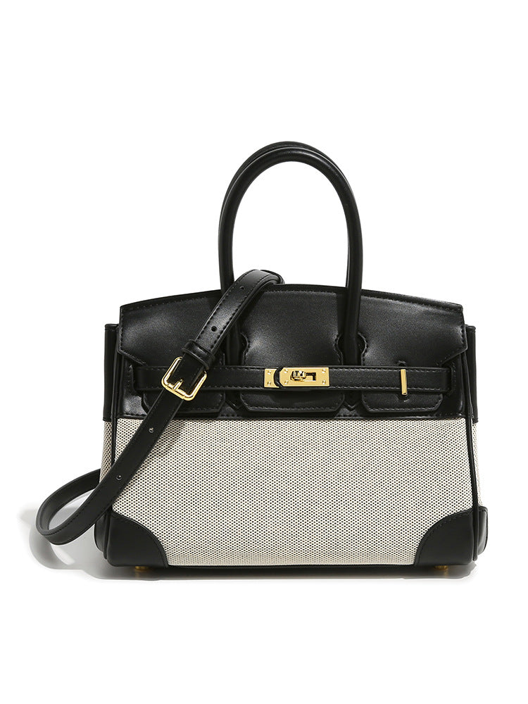 Inspired Birkin Bag Canvas & Vegan Leather Handbags for Woman