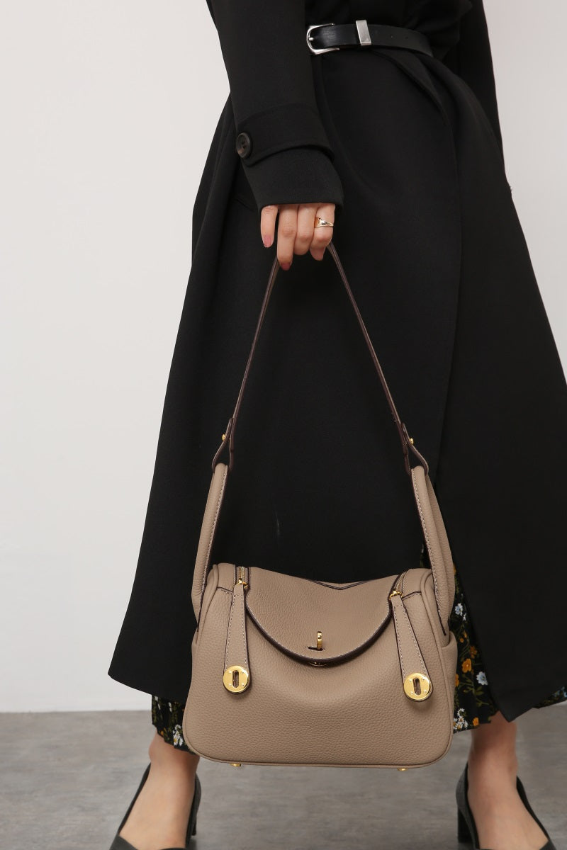 Inspired Lindy Bag Vegan Leather Golden Hardware