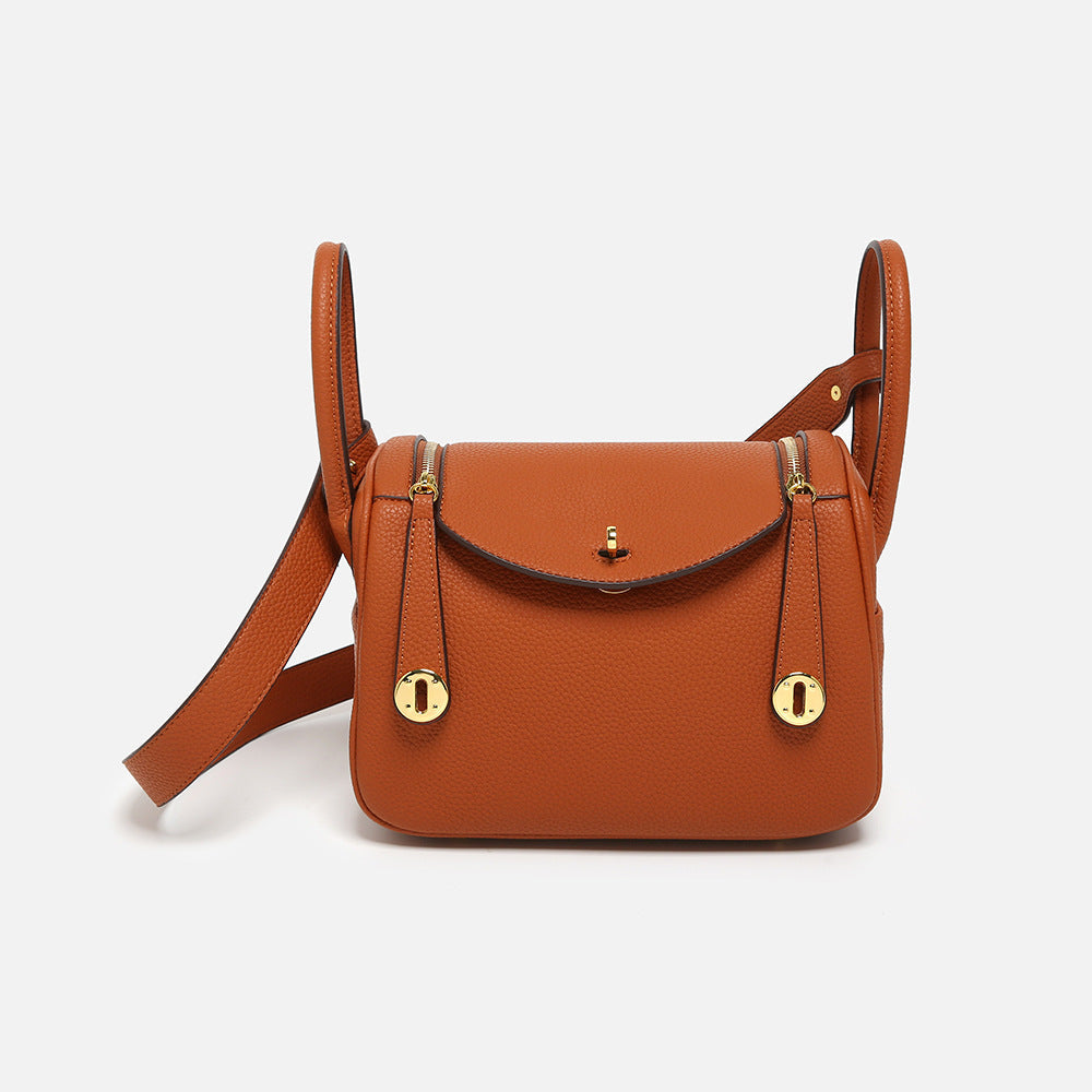 Inspired Lindy Bag Vegan Leather Golden Hardware