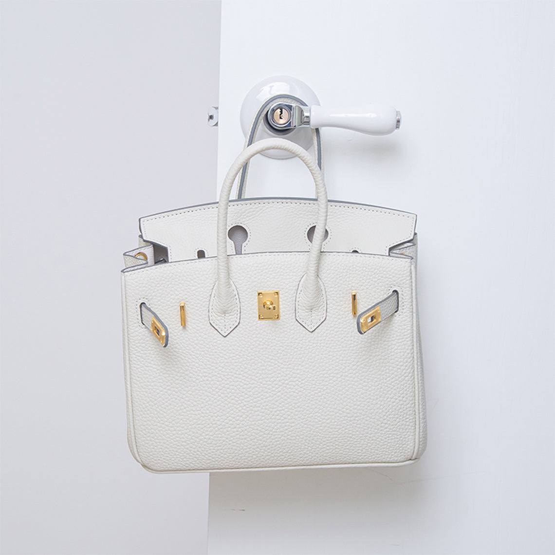 Top Grain Leather Inspired Birkin Handbag