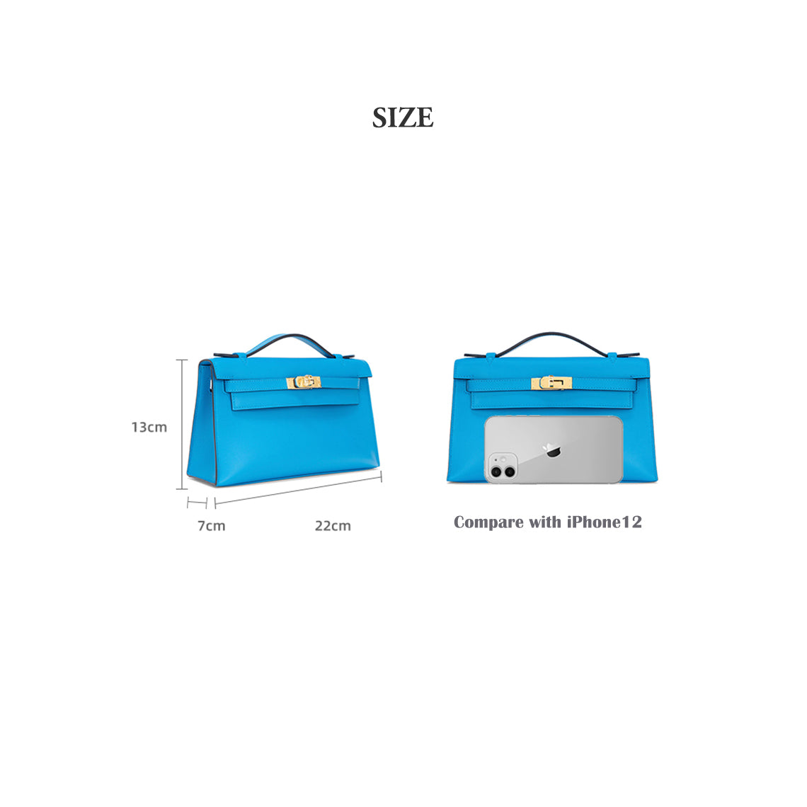 DIY Handmade Kelly Pochette Size