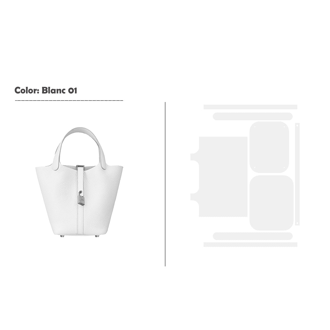 POPSEWING® Full Grain Leather New Lock Tote Bag - Advanced Kits