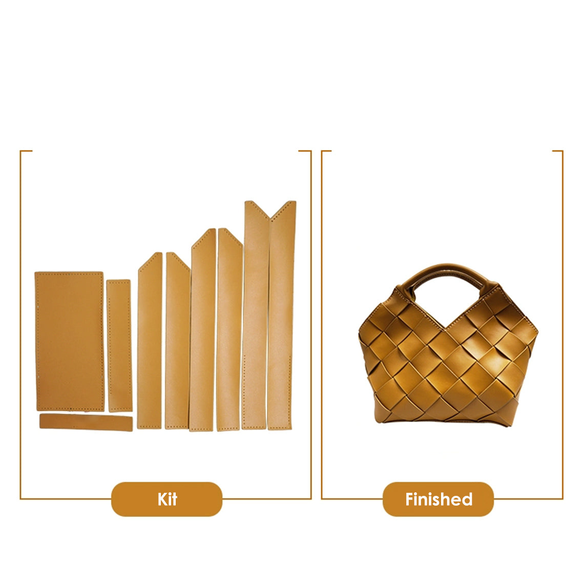 Genuine Leather Woven Handbag DIY Patterns | Homemade Leather Projects - POPSEWING®