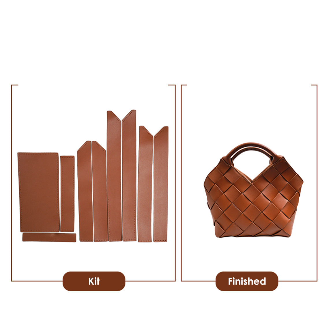 POPSEWING® Vegan Leather Woven Handbag DIY Kit