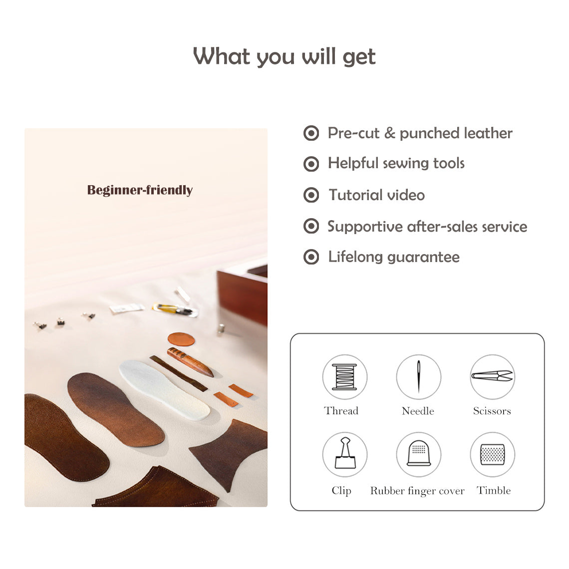DIY Leather Slipper Kits | Materials, Tools and Instructions - POPSEWING®