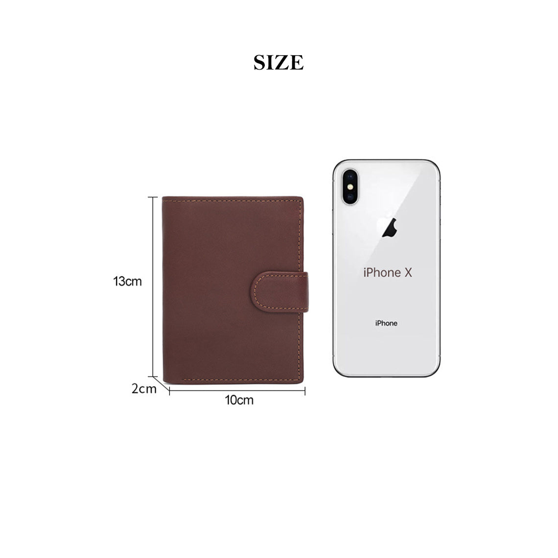 Leather Men Trifold Wallet