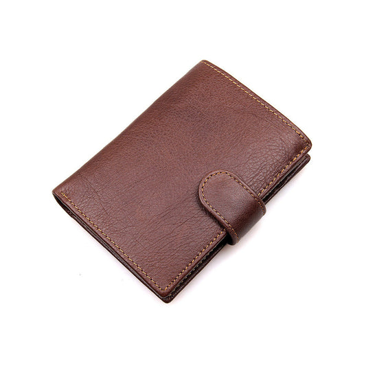 Leather Men Trifold Wallet