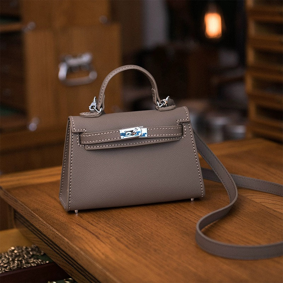 POPSEWING® Top Grain Leather Inspired Sellier Kylie Bag DIY Kit