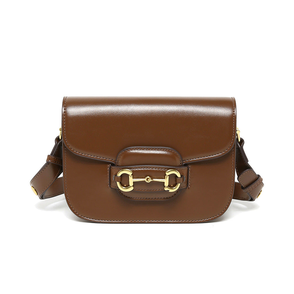 Inspired Horsebit 1955 Mini Bag Vegan Leather Square Bag Woman