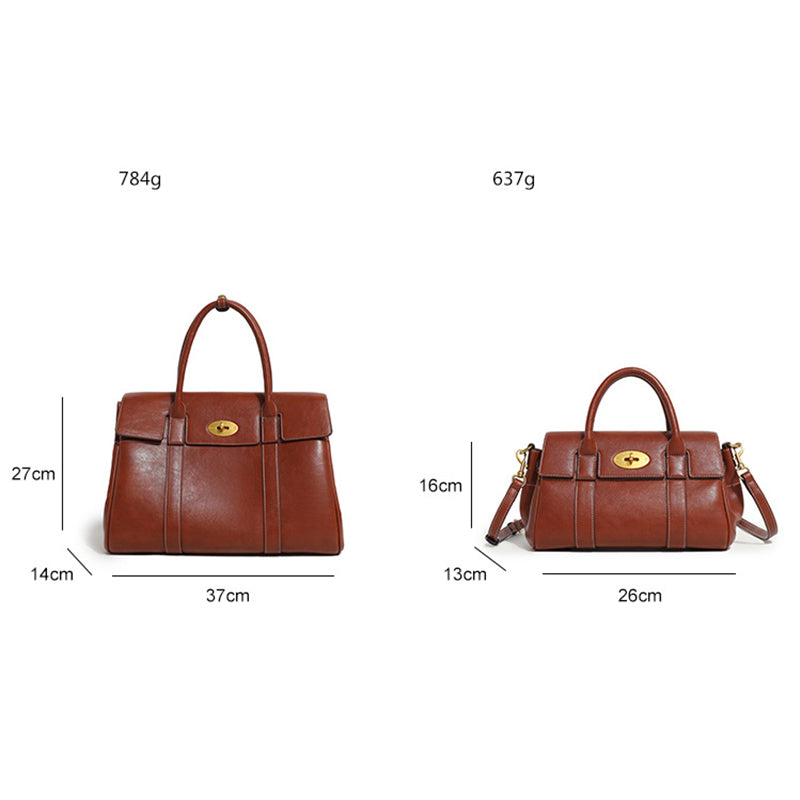 Vegetable Tanned Leather Large Tote Bag Woman Handbags Vegan Leather Bag