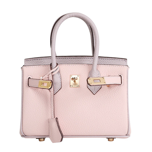 Inspired Birkin Bag Pink Color Matching Handbag Woman