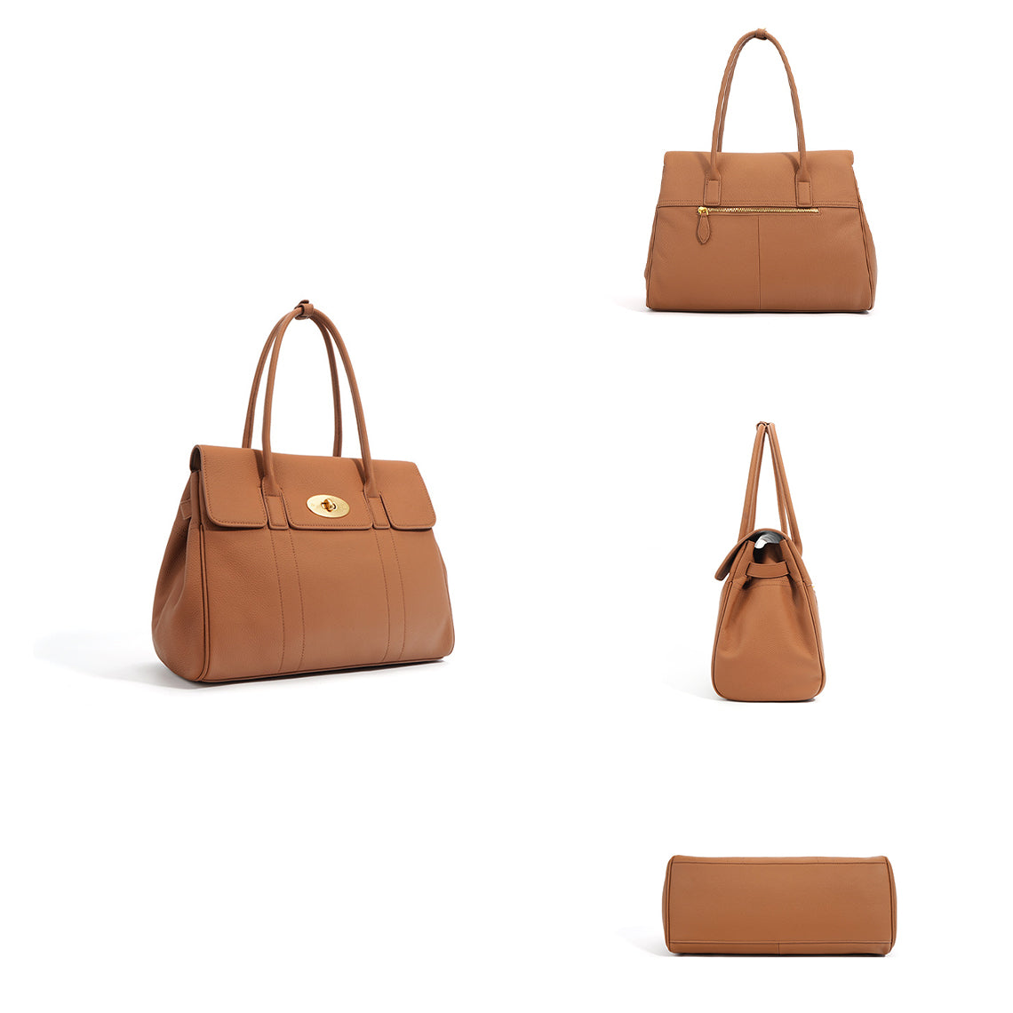 Top Grain Leather Women Tote Handbag