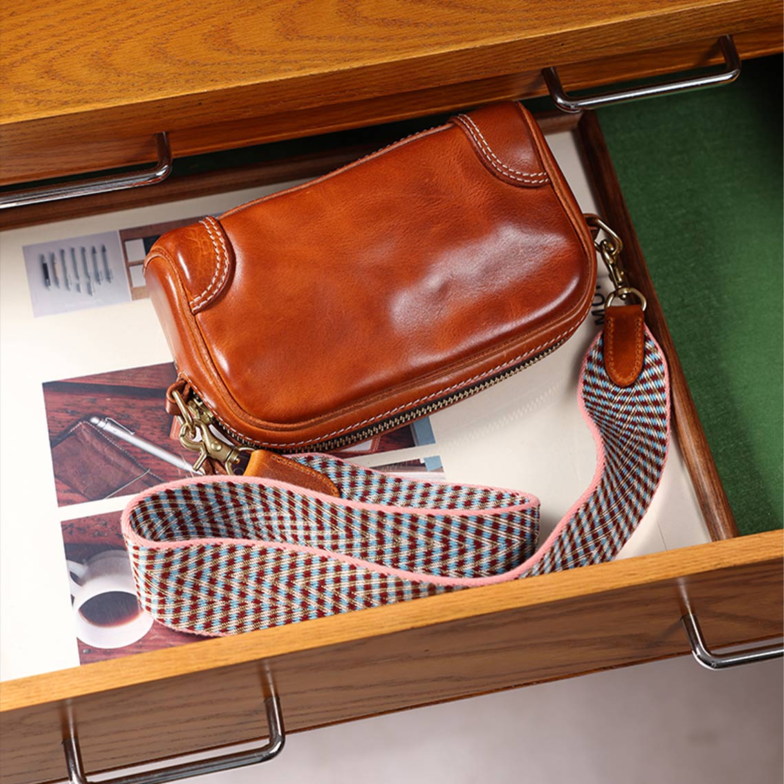 Comfortable Shoulder Strap | Handmade Leather Accessories