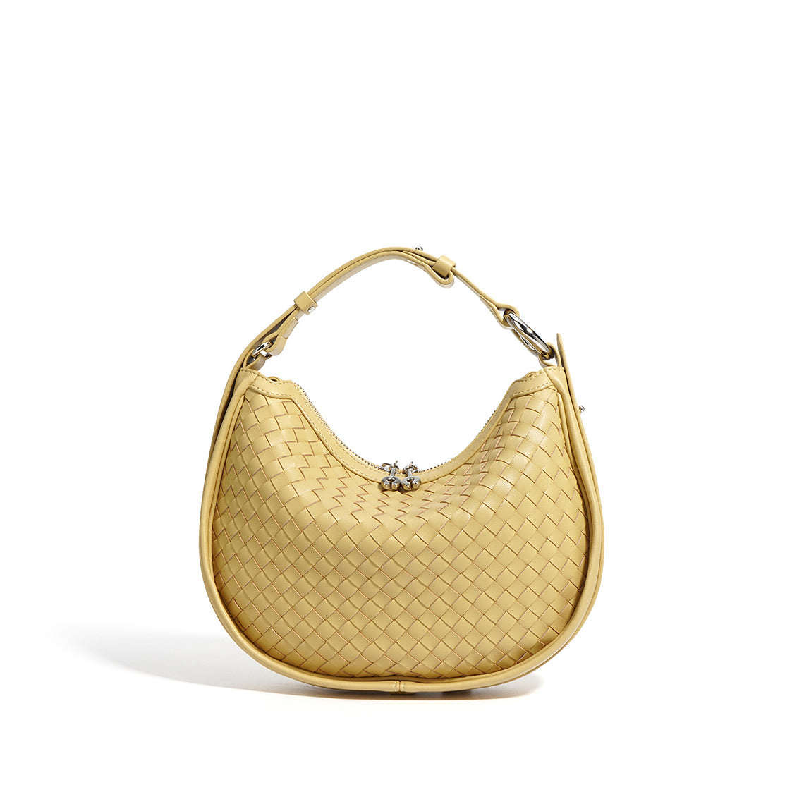 Leather Woven Hobo Bag