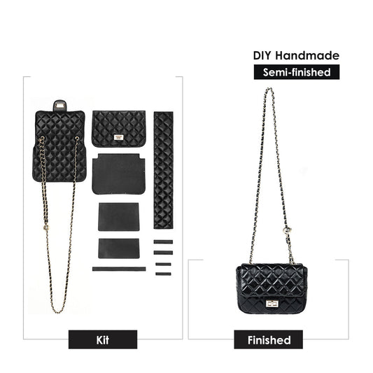 DIY Leather Bag Kit | DIY Leather Craft Kit for Adults Semi-finished Leather Bag Making Kits - POPSEWING™