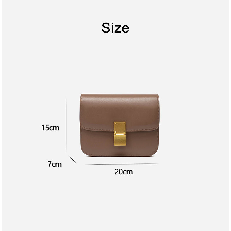 Inspired Box Bag Vegan Leather Satchel Bag