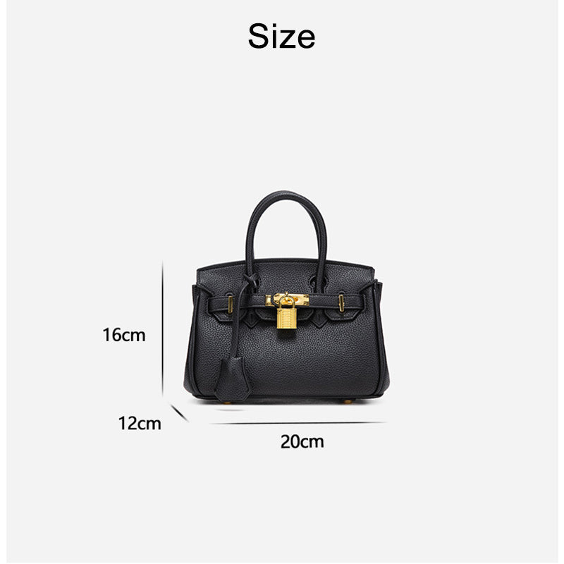 Mini Birkin Bag Vegan Leather Birkin 20 Woman Handbag