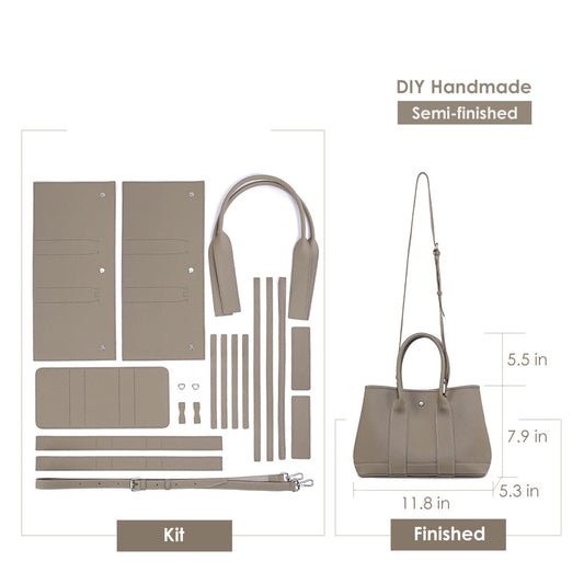 Garden Party Bag - Top Grain Leather Handbag DIY Kit | POPSEWING™ 